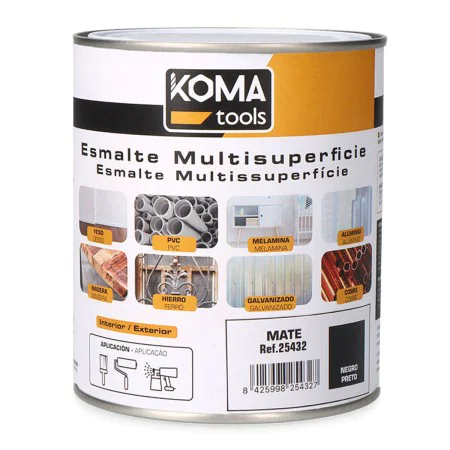 Peinture acrylique Koma Tools Noir Mat 750 ml de Koma Tools, Vernis - Réf : S7922781, Prix : 14,51 €, Remise : %