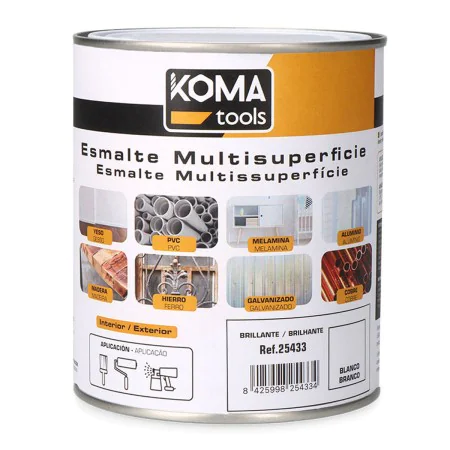 Peinture acrylique Koma Tools Blanc Brille 750 ml de Koma Tools, Vernis - Réf : S7922782, Prix : 14,51 €, Remise : %