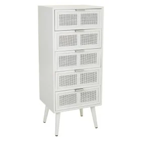 Cassettiera Alexandra House Living Bianco Bambù Legno MDF 36 x 100 x 42 cm di Alexandra House Living, Comò e cassettiere - Ri...