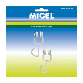 Curtain pulley Micel TLD18 Inside White 2 Units by Micel, Curtain Poles & Tracks - Ref: S7922846, Price: 10,54 €, Discount: %