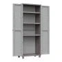 Escobero Schrank. Terry Jrattan 369 Grau 68 x 37,5 x 170 cm Kunststoff 3 Regale von Terry Store-Age, Aufbewahrungsschränke - ...