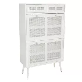 Armoire à chaussures Alexandra House Living Blanc 32 x 120 x 70 cm Grille de Alexandra House Living, Cordonniers - Réf : D163...