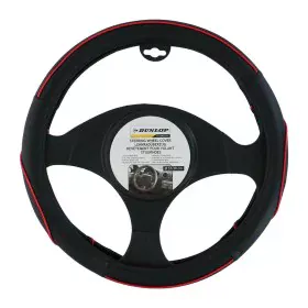 Steering Wheel Cover Dunlop Black Red Ø 38 cm by Dunlop, Steering wheels and shafts - Ref: S7923050, Price: 13,75 €, Discount: %