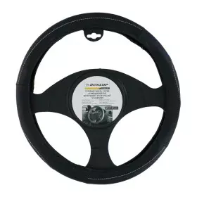 Steering Wheel Cover Dunlop Black Grey Ø 38 cm by Dunlop, Steering wheels and shafts - Ref: S7923052, Price: 12,39 €, Discoun...