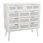 Cómoda Alexandra House Living Branco Bambu Madeira MDF 39 x 81 x 80 cm de Alexandra House Living, Cómodas e camiseiros - Ref:...