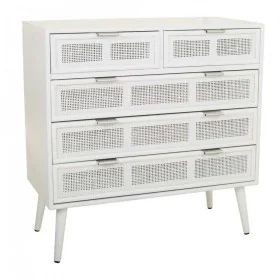 Chest of drawers Alexandra House Living White Bamboo MDF Wood 39 x 81 x 80 cm by Alexandra House Living, Chest of Drawers - R...