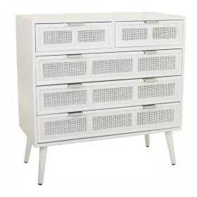 Chest of drawers Alexandra House Living White Bamboo MDF Wood 39 x 81 x 80 cm by Alexandra House Living, Chest of Drawers - R...