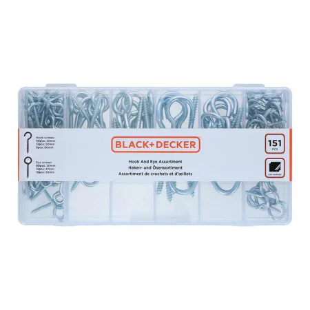 Set de hembrillas Black & Decker 151 Piezas de Black & Decker, Pernos - Ref: S7923090, Precio: 8,08 €, Descuento: %