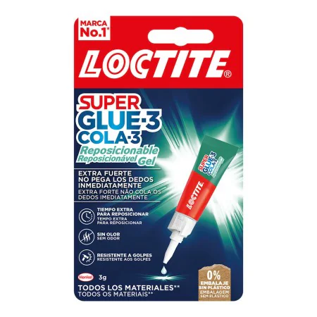 Glue Loctite SuperGlue-3 2943113 3 g Repositionable Gel by Loctite, Super Glue - Ref: S7923149, Price: 10,70 €, Discount: %