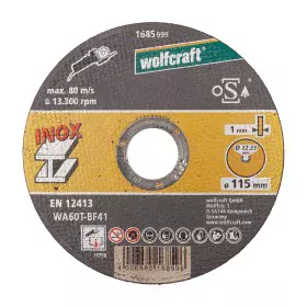 Discos de corte Wolfcraft 8462000 Ø 115 mm (10 Unidades) de Wolfcraft, Rodas e discos abrasivos - Ref: S7923162, Preço: 14,81...