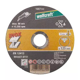 Discos de corte Wolfcraft 8463000 Ø 125 mm (10 Unidades) de Wolfcraft, Ruedas y discos abrasivos - Ref: S7923163, Precio: 16,...