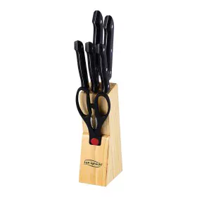 Set di Coltelli da Cucina con Supporto San Ignacio Dresde SG-4161 Nero Acciaio inossidabile 7 Pezzi di San Ignacio, Set di co...