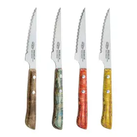 Meat Knife Set San Ignacio Evergreen BGEU-6076 Multicolour Stainless steel (4 Units) by San Ignacio, Knives - Ref: S7923215, ...