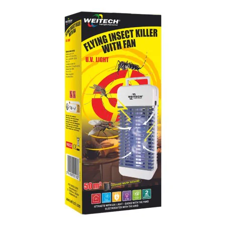 Lámpara Antimosquitos por Succión Weitech 50 m de Weitech, Control de insectos - Ref: S7923247, Precio: 91,25 €, Descuento: %