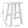 Tabouret Alexandra House Living Blanc Pin 25 x 50 x 35 cm de Alexandra House Living, Chaises et canapés - Réf : D1630769, Pri...