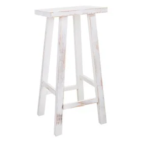 Stool Alexandra House Living White Pinewood 25 x 70 x 35 cm by Alexandra House Living, Sofas and chairs - Ref: D1630771, Pric...