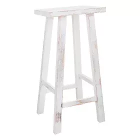 Stool Alexandra House Living White Pinewood 25 x 70 x 35 cm by Alexandra House Living, Sofas and chairs - Ref: D1630771, Pric...