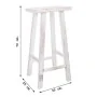 Tabouret Alexandra House Living Blanc Pin 25 x 70 x 35 cm de Alexandra House Living, Chaises et canapés - Réf : D1630771, Pri...