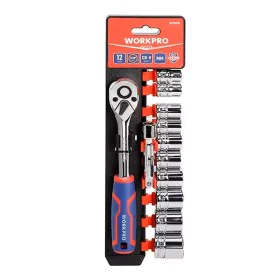 Jeu de clés à douille Workpro 3/8" 12 Pièces de Workpro, Clés à douille et jeux de clés - Réf : S7923402, Prix : 24,51 €, Rem...