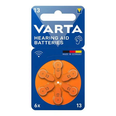 Hearing aid battery Varta Hearing Aid 13 6 Units by Varta, Hearing aids and accessories - Ref: S7923580, Price: 6,47 €, Disco...