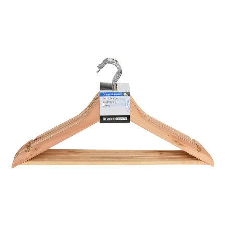 Set of Clothes Hangers Storage Solutions kh1000030 Wood (8 Units) by Storage Solutions, Hangers - Ref: S7923952, Price: 13,75...