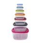 Set of Stackable Hermetically-sealed Kitchen Containers Excellent Houseware 911000160 7 Units by Excellent Houseware, Food st...