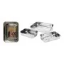 Set di vassoi per Alimenti Excellent Houseware a12402130 Acciaio inossidabile 27 x 20 x 6 cm 31 x 23 x 6 cm 36 x 27 x 6 cm (3...