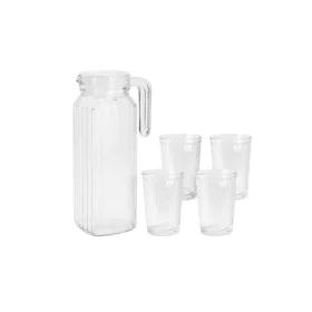 Conjunto de jarro com copos Excellent Houseware ye9000500 200 ml 1,1 L (5 Peças) de Excellent Houseware, Jogos de cristaleira...