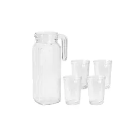 Conjunto de jarro com copos Excellent Houseware ye9000500 200 ml 1,1 L (5 Peças) de Excellent Houseware, Jogos de cristaleira...