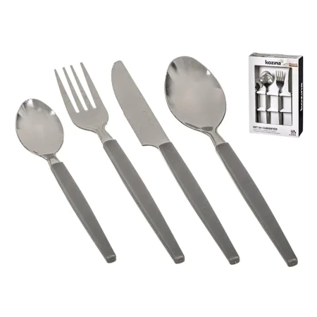 Cutlery Kozina Grey Steel 24 Pieces by Kozina, Cutlery sets - Ref: S7924151, Price: 9,56 €, Discount: %