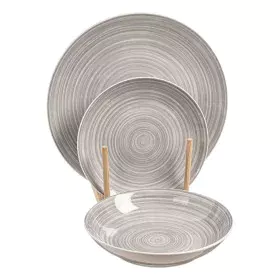 Vajilla de Porcelana Caison Sakura Marrón Gris Porcelana 12 Piezas de Caison, Vajillas combinadas - Ref: S7924155, Precio: 41...