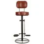 Stool Alexandra House Living Brown Black Leather Iron 41 x 117 x 41 cm Pedals by Alexandra House Living, Sofas and chairs - R...