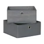 Scatole per conservare Mondex Grigio 28 x 28 x 13 cm (2 Unità) di Mondex, Scatole e cassapanche - Rif: S7924355, Prezzo: 8,14...