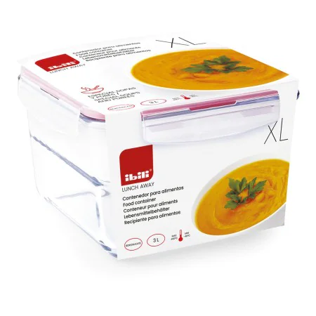 Récipient de Conservation des Aliments Ibili XL 754833 Verre Borosilicaté 3 L de Ibili, Stockage des aliments - Réf : S792438...