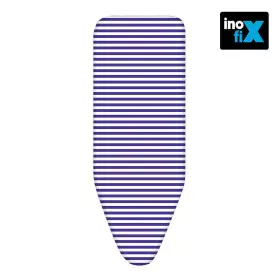 Capa para Tábua de Passar a Ferro Inofix Power Vap Azul 130 x 48 cm Às riscas de Inofix, Capas para tábuas de engomar - Ref: ...