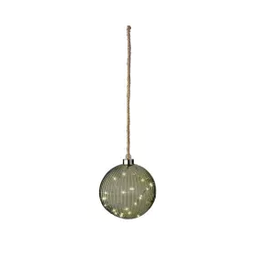 Christmas Bauble Lumineo Green Jute Crystal Ø 14 cm For hanging MicroLED by Lumineo, Christmas - Ref: S7924520, Price: 12,26 ...