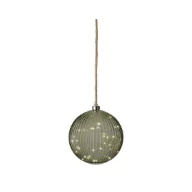 Boule de Noël Lifetime Vert Jute Verre Ø 20 cm A accrocher MicroLED de Lifetime, Noël - Réf : S7924521, Prix : 21,79 €, Remis...