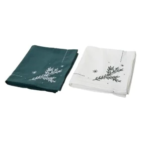 Table Runner Decoris White Green Christmas 40 x 140 cm by Decoris, Christmas - Ref: S7924523, Price: 13,24 €, Discount: %