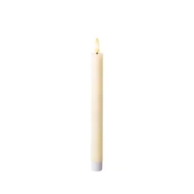 LED Candle Lumineo Beige Ø 2,2 x 24,5 cm Flame effect (2 Units) by Lumineo, Christmas - Ref: S7924586, Price: 10,90 €, Discou...