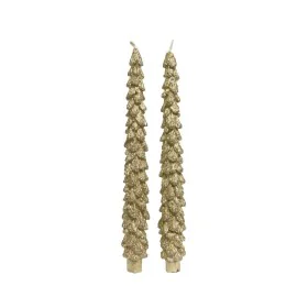 Velas Lifetime Dourado Pinheiro Ø 3,5 x 26,5 cm (2 Unidades) de Lifetime, Natal - Ref: S7924587, Preço: 10,01 €, Desconto: %