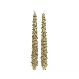 Candles Lifetime Golden Pinewood Ø 3,5 x 26,5 cm (2 Units) by Lifetime, Christmas - Ref: S7924587, Price: 10,01 €, Discount: %