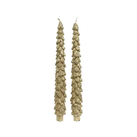 Velas Lifetime Dourado Pinheiro Ø 3,5 x 26,5 cm (2 Unidades) de Lifetime, Natal - Ref: S7924587, Preço: 10,01 €, Desconto: %