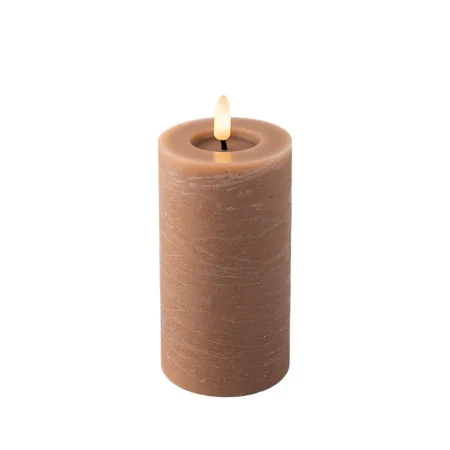 LED Candle Lumineo Brown Ø 7 x 15 cm Flame effect by Lumineo, Christmas - Ref: S7924614, Price: 6,91 €, Discount: %