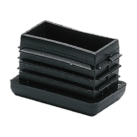 Ferrule/Terminal plug Micel CNT04 Black Polyethylene Rectangular 10 x 40 x 17 mm (25 Units) by Micel, Furniture Legs - Ref: S...