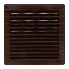 Grille de ventilation EDM 87729 Marron 14 x 14 cm de EDM, Registres, grilles et bouches d'aération - Réf : S7925110, Prix : 4...