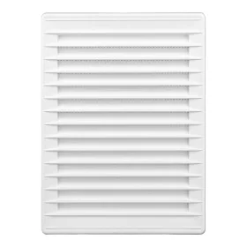 Grille de ventilation EDM 87733 Blanc 13,7 x 20,7 cm Moustiquaire de EDM, Registres, grilles et bouches d'aération - Réf : S7...