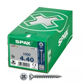 Boîte à vis SPAX Wirox Z2 Tête plate 4,0 x 40 mm 1000 Unidades de SPAX, Vis - Réf : S7925204, Prix : 41,22 €, Remise : %