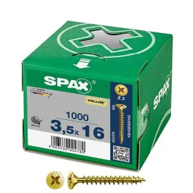 Boîte à vis SPAX Yellox Z2 Tête plate 3,5 x 16 mm 1000 Unidades de SPAX, Vis - Réf : S7925206, Prix : 19,59 €, Remise : %