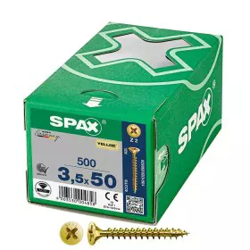 Caixa de parafusos SPAX Yellox Z2 Cabeça plana 3,5 x 50 mm 500 Unidades de SPAX, Parafusos - Ref: S7925212, Preço: 23,05 €, D...