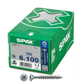 Scatola a viti SPAX Wirox T30 Testa piatta 6 x 100 mm 100 Unità di SPAX, Viti - Rif: S7925217, Prezzo: 23,75 €, Sconto: %